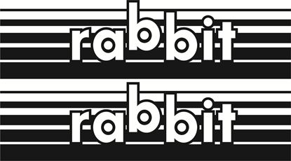 Picture of Golf Rabbit Decals / Stickers