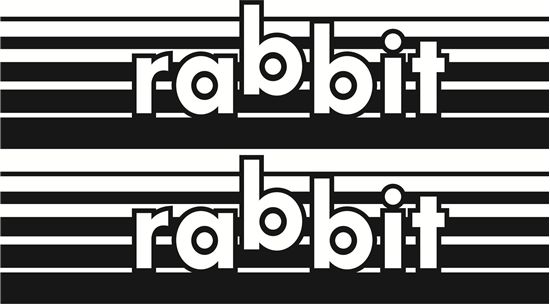 Picture of Golf Rabbit Decals / Stickers