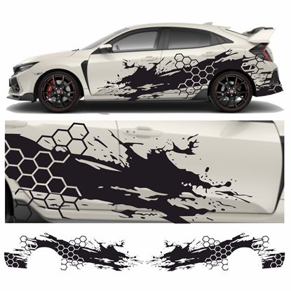 Picture of JDM Hexagon Splash Graphics