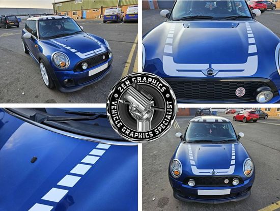 Picture of Mini R56 Bonnet side Stripes / Stickers