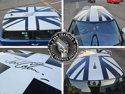 Picture of Mini R56 inverted Night Jack  Roof Graphics