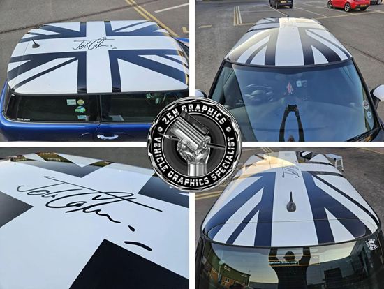 Picture of Mini R56 inverted Night Jack  Roof Graphics