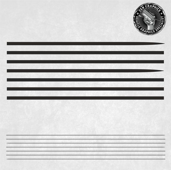 Picture of Ford Cortina MK2 1600E  1967 - 1970 side Pin Stripes