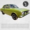 Picture of Ford Cortina MK2 1600E  1967 - 1970 side Pin Stripes