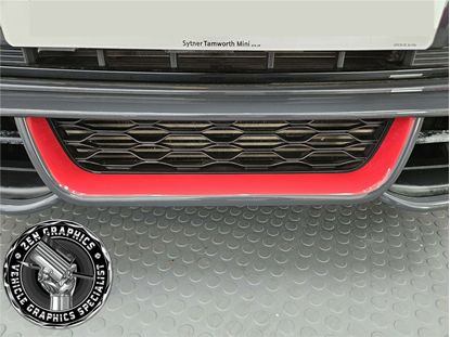 Picture of Mini F55 / F56 / F57 JCW lower Front Diffuser Vinyl overlay