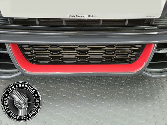 Picture of Mini F55 / F56 / F57 JCW lower Front Diffuser Vinyl overlay