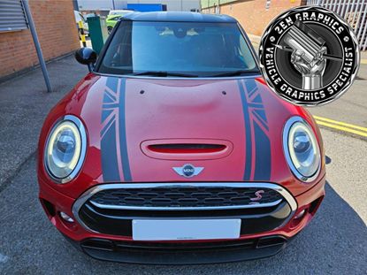 Picture of Mini F54 Clubman Night Jack Bonnet Stripes / Stickers
