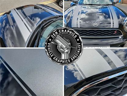 Picture of Fits Mini F60 Countryman Exclusive Special Edition Bonnet Dual Stripes