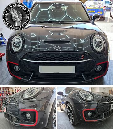Picture of Mini F54 Clubman Cooper  S / JCW All4  front Bumper Accents