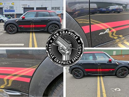 Picture of Mini R60 Countryman Dual Sport side Stripes / Stickers