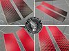 Picture of Matte Chili Red / Black Mini F65 / F66 Cooper Sport Bonnet Stripes / Stickers