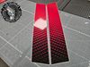 Picture of Gloss Chili Red / Black Mini F65 / F66 Cooper Sport Bonnet Stripes / Stickers