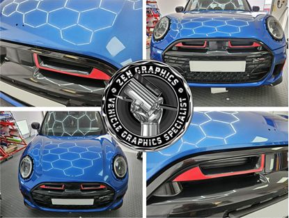 Picture of Fits Mini F65 / F66 / F67 JCW 2024 onwards grille Trim Accents