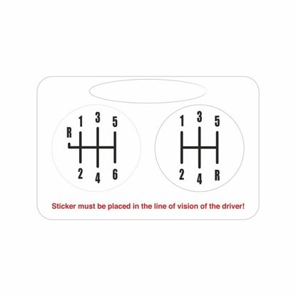 Picture of Fits Mini R52 / R53 JCW Carbon Fibre Gear Knob Decals / Stickers