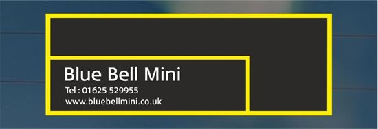 Picture of Blue Bell Mini  - Dealer rear glass Sticker