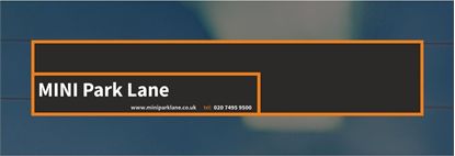 Picture of For Mini Park Lane  - London Dealer rear glass Sticker