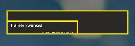 Picture of Trainer Mini - Swansea Dealer rear glass Sticker