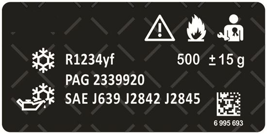 Picture of Fits Mini F Series 2018 - 23 Coolant Label / Sticker
