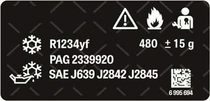 Picture of Fits Mini F54 Clubman - F55 / F56 / F57 Cooper Hatch LCi / LCi 2 Coolant Label / Sticker