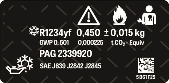 Picture of Fits Mini F65 / F66 2024 onwards Coolant Decal / Sticker
