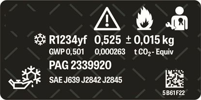 Picture of Fits Mini U25 Countryman Coolant Label / Sticker