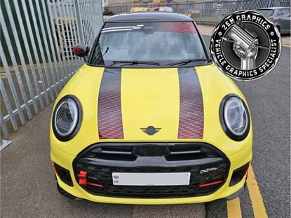 Picture of Fits Mini F66 / F65 JCW Bonnet stripes