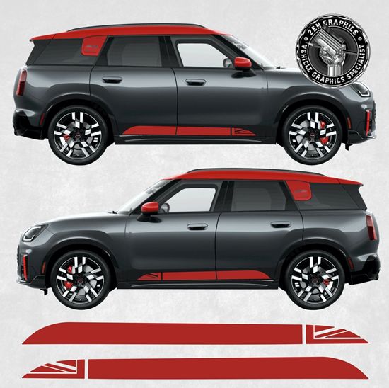 Picture of Mini U25 Countryman Heritage side Stripes / Stickers
