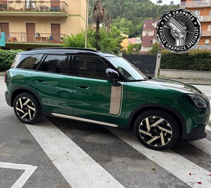 Picture of Fits Mini U25 Countryman Favoured side Stripes / Stickers