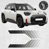 Picture of Fits Mini Aceman J05 Gloss Black / Transparent  Bonnet Stripes / Stickers