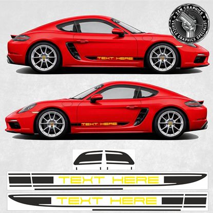 Picture of 718 / 982 Cayman - Boxster side Stripes