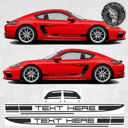 Picture of 718 / 982 Cayman - Boxster side Stripes