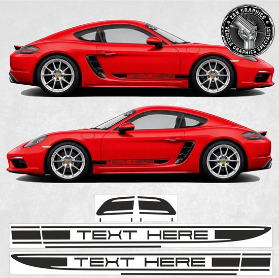 Picture of 718 / 982 Cayman - Boxster side Stripes