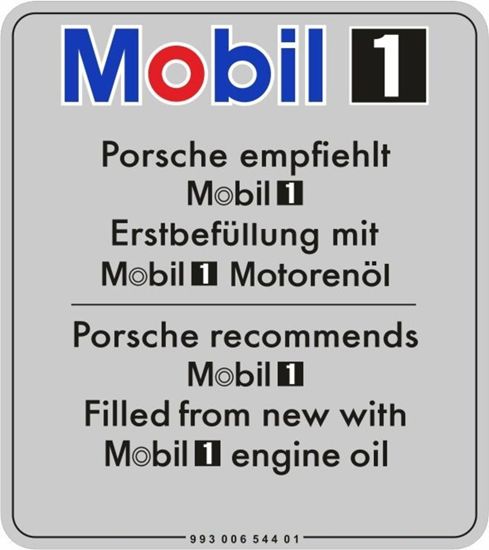 Picture of 993 Mobil Oil replacement Decal / Sticker