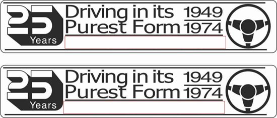 Picture of 25 Years Decals /  Stickers