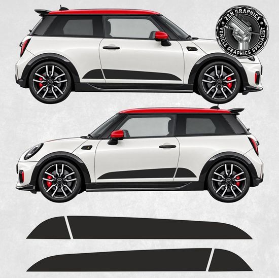 Picture of Fits Mini F66 / F67 Heritage side Stripes / Stickers