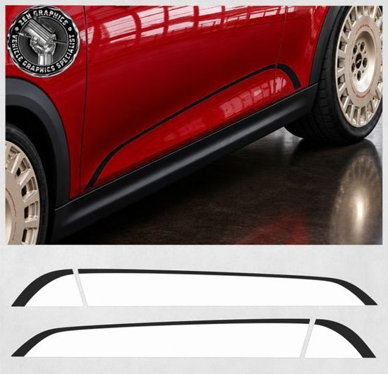 Picture of Fits Mini F66 / F67 Favoured side Stripes / Stickers