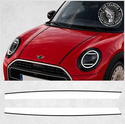 Picture of Fits Mini F65 / F66 / F67 Favoured Bonnet Stripes / Stickers