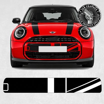 Picture of Fits Mini F65 5 Door / F66 3 Door / F67 Cabriolet front Grille Heritage Decal