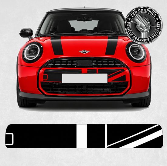 Picture of Fits Mini F65 5 Door / F66 3 Door / F67 Cabriolet front Grille Heritage Decal