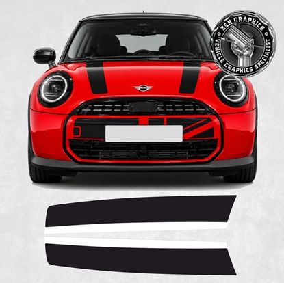Picture of Fits Mini F65 5 Door / F66 3 Door / F67 Cabriolet  Heritage Bonnet Stripes