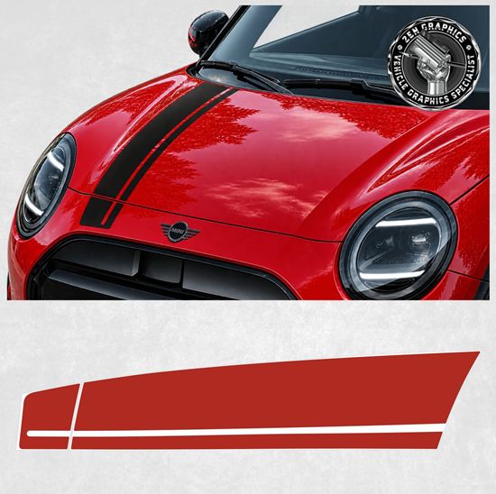 Picture of Fits Mini J01 Electric JCW Bonnet Stripe / Sticker