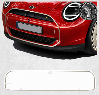 Picture of Fits Mini J01 Electric Favoured front Bumper Grille  Stripes / Stickers