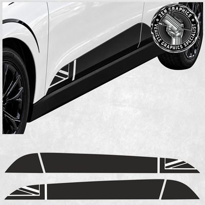 Picture of Fits Mini Heritage Cooper Electric j01 side Stripes / Stickers