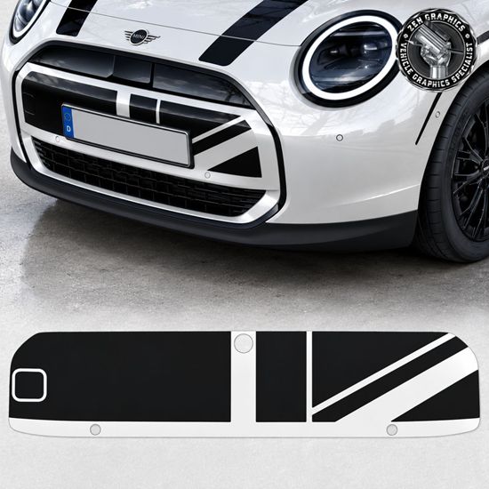 Picture of Fits Mini Heritage Cooper Electric J01 front Grille Decal / Sticker