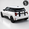 Picture of Fits Mini Heritage Cooper Electric j01 rear Hatch Stripes / Stickers