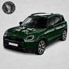 Picture of Fits Mini U25 Countryman Union Jack Bonnet Decal / Vinyl