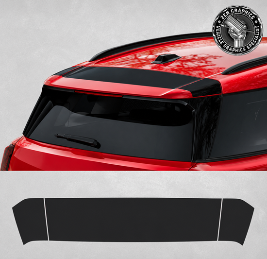 Picture of Fits Mini U25 Countryman Heritage rear hatch Spoiler Stripe
