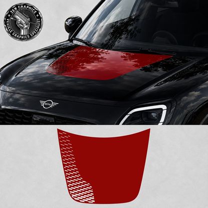 Picture of Fits Mini U25 Countryman JCW Bonnet Decal / Vinyl