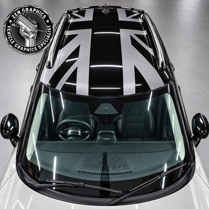 Picture of Fits Mini J05 Aceman full Roof Night Jack Decals / Stickers