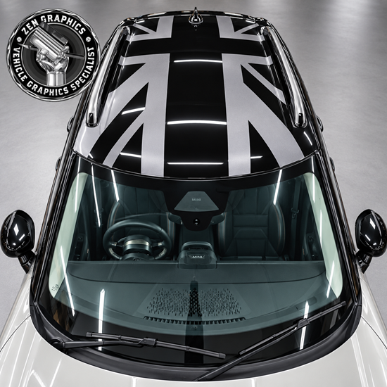 Picture of Fits Mini J05 Aceman full Roof Night Jack Decals / Stickers